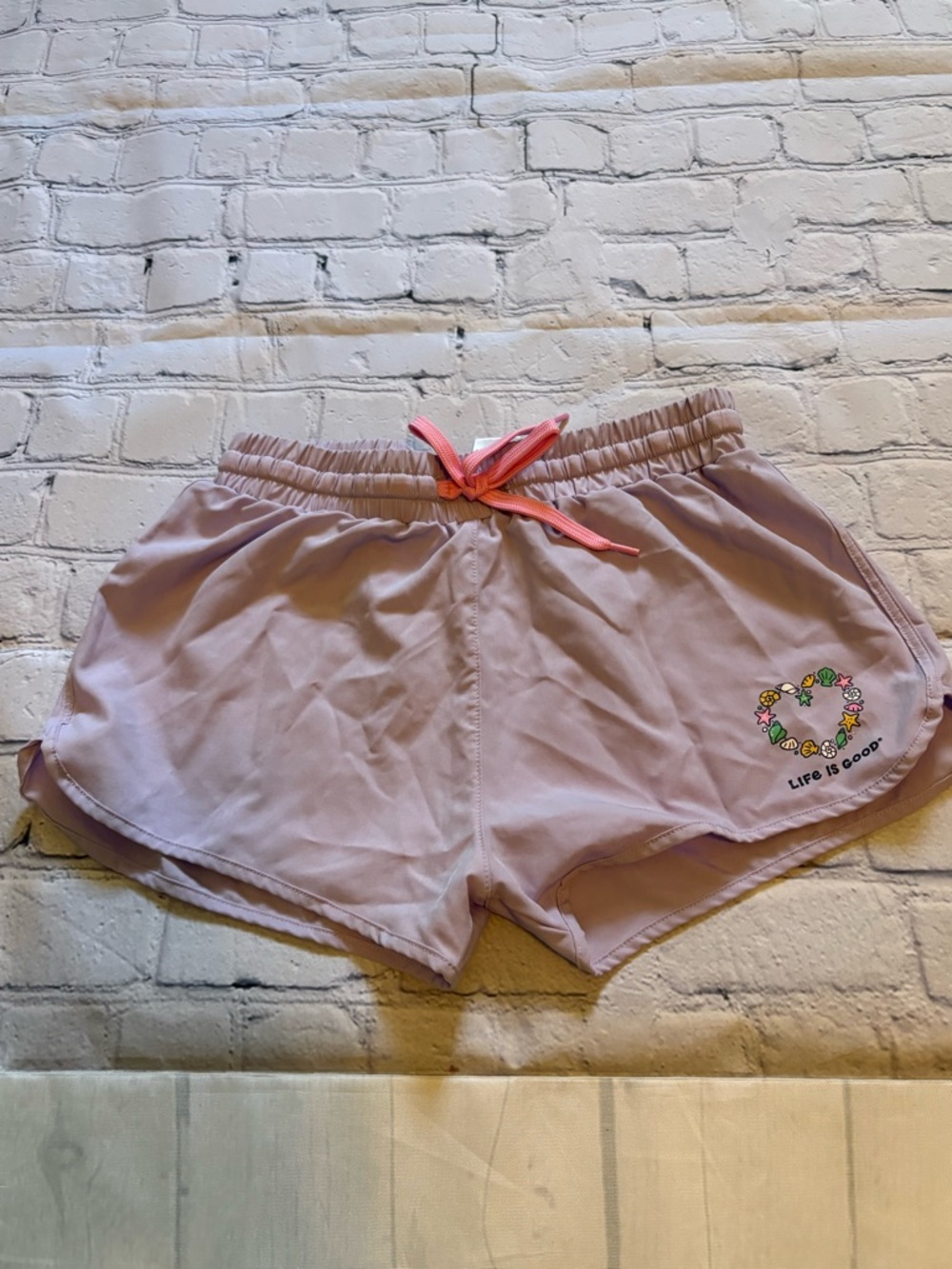 Life Is Good Lavender Athletic Shorts
